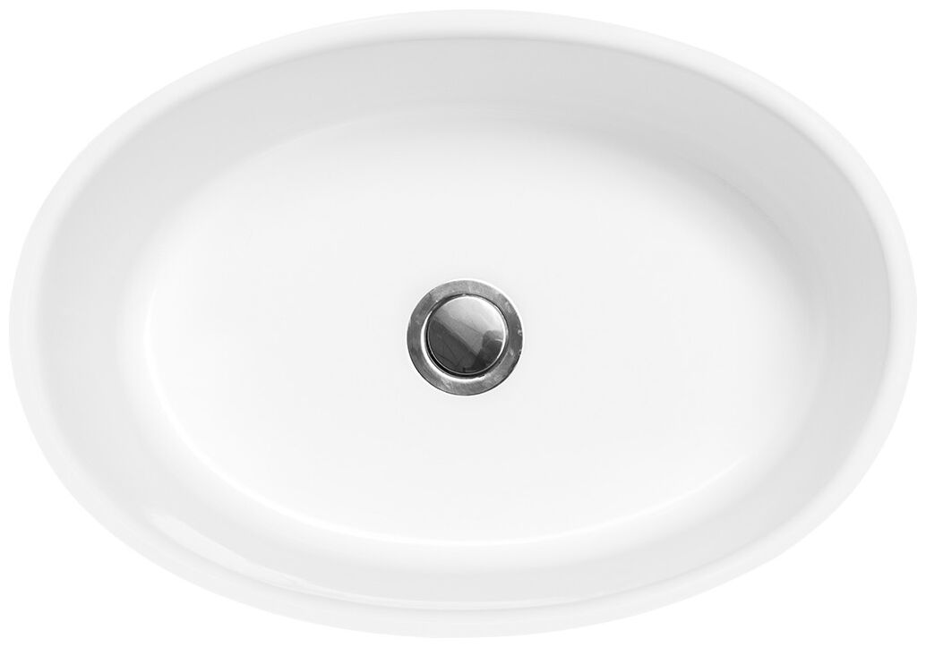 besco uniqa glam srebrna umywalka wolnostojąca + klik-klak chrom 32x46x84 (umd-u-wgs) 