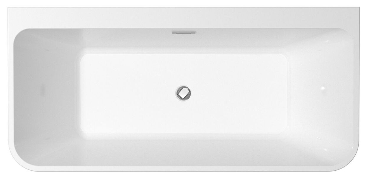 besco varya 150 wanna wolnostojąca + maskownice chrom 150x75 (was-150-vr) 