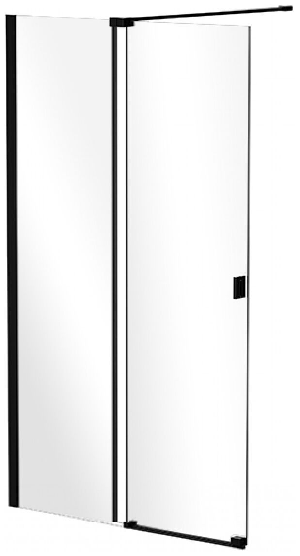 besco vayo black 140 kabina prysznicowa walk in szkło przejrzyste 140x200 (vyb-140-200c) 