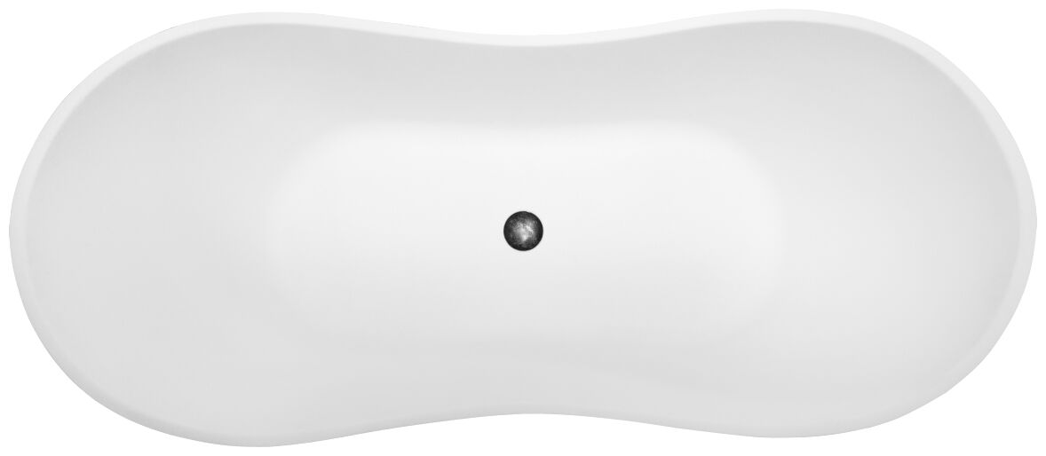 besco viya 160 wanna wolnostojąca + klik-klak chrom 160x70 (wmd-160-vkc) 