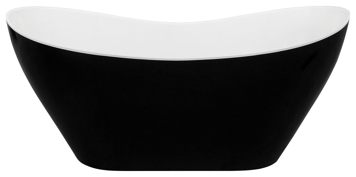 besco viya black & white 160 wanna wolnostojąca + klik-klak biały 160x70 (wmd-160-vww) - zdjęcie główne