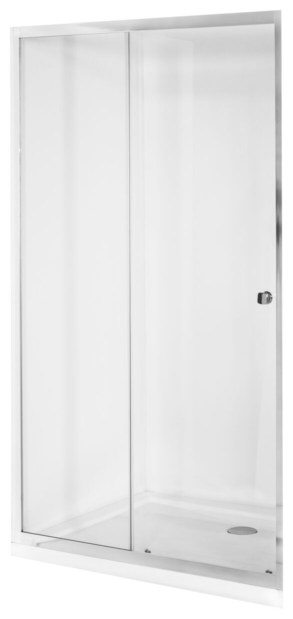 besco duo slide 130 drzwi prysznicowe przesuwne prawe/lewe szkło przejrzyste 130x195 (dds-130) 