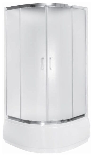 besco modern 80 kabina półokrągła szkło przejrzyste 80x80x165 (mp-80-165-c) 