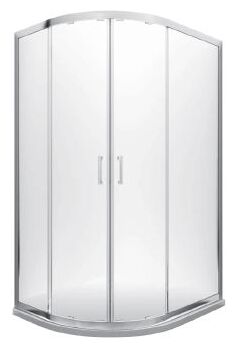 besco modern 100 kabina asymetryczna szkło grafitowe 100x80x185 (ma-100-80-g) - zdjęcie główne