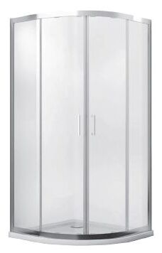 besco modern 90 kabina półokrągła szkło grafitowe 90x90x185 (mp-90-185-g) 