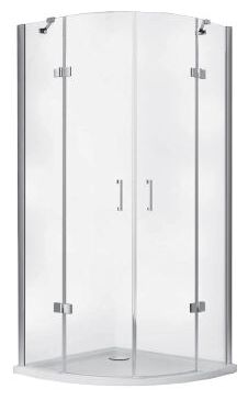 besco viva 90 kabina półokrągła szkło przejrzyste 90x90x195 (vp-90-195-c) - zdjęcie główne