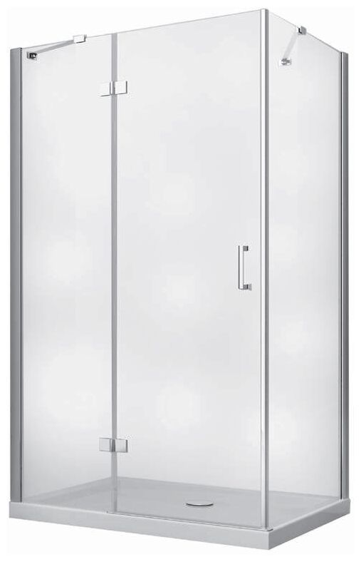 besco viva 100 l kabina prostokątna lewa szkło przejrzyste 100x80x195 (vpl-100-195c) - zdjęcie główne