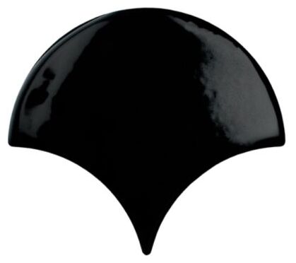 bestile bondi black fan shine płytka ścienna 13.4x15 