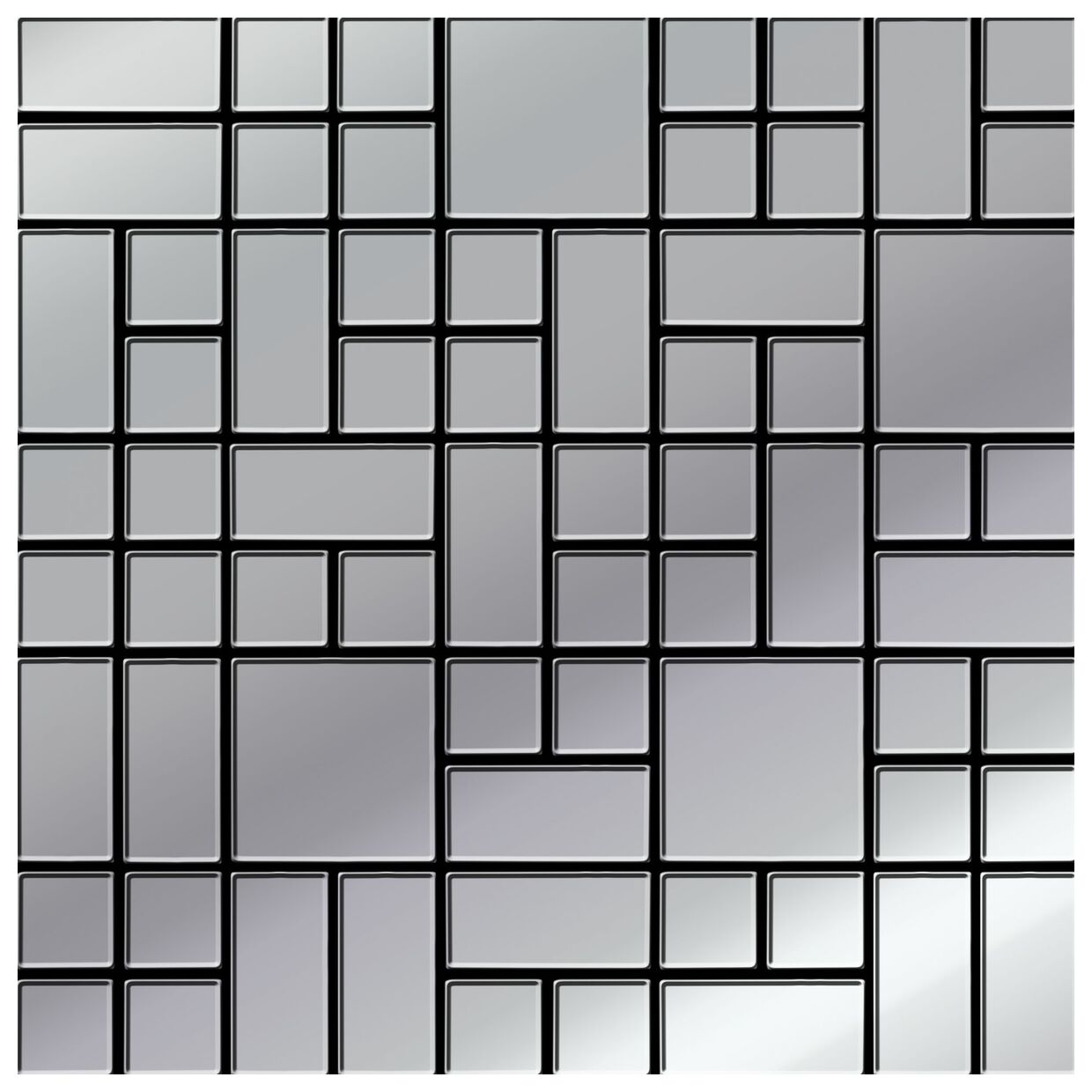 bianca platinum glass mozaika 25x25 - zdjęcie główne