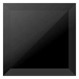 Mała czarna płytka Crystal Black glass dekor 15x15 o strukturalnej powierzchni i matowym wykończeniu