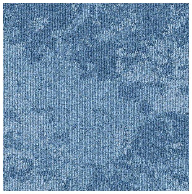 burmatex snowfall 35715 frozen blue płytka dywanowa 50x50 - zdjęcie główne