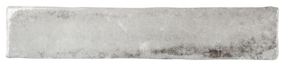 Szara prostokątna płytka Savannah Grey z błyszczącą powierzchnią i nierównymi krawędziami