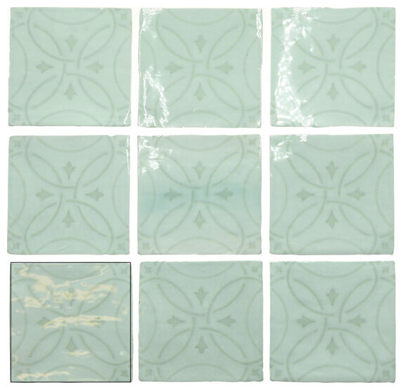 carmen ceramic art amalia acqua płytka ścienna 13x13 - zdjęcie nr: 2