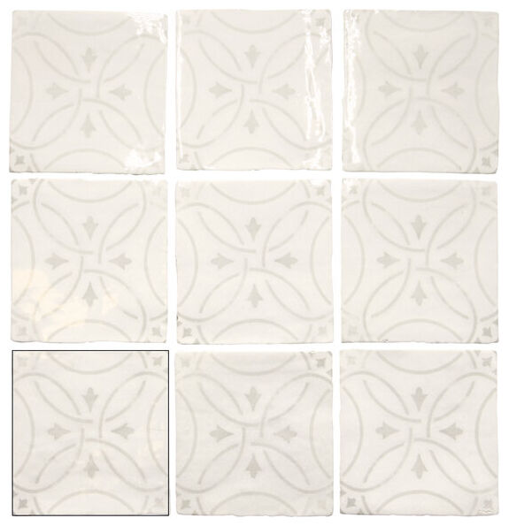 carmen ceramic art amalia white płytka ścienna 13x13 - zdjęcie nr: 2