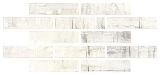 carmen ceramic art raku white płytka ścienna 7.5x30 - zdjęcie główne