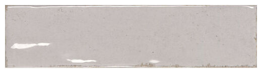 Szara glazura Altea Grey o błyszczącej powierzchni z nieregularnymi rustykalnymi krawędziami