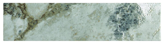 Błyszcząca płytka Dallas Acqua 6,3x25 z nieregularnymi tonalnymi przejściami i wzorami