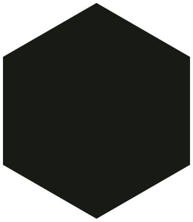 carmen ceramic art hexagon black gres 17.5x20.2 - zdjęcie główne