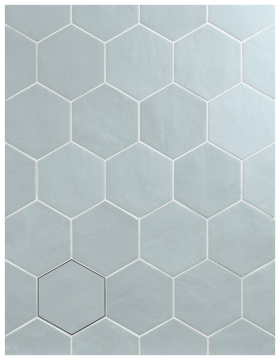 carmen ceramic art off blue hexa gres matt 10x11 - zdjęcie nr: 2