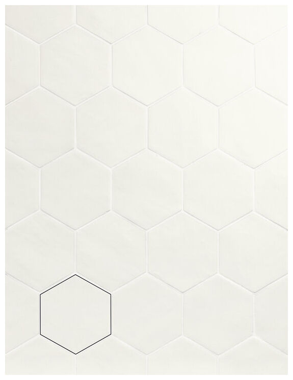 carmen ceramic art off white hexa gres matt 10x11 - zdjęcie nr: 2