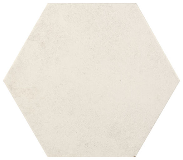 Heksagonalna płytka Ohio Ivory w odcieniu kości słoniowej z matową powierzchnią