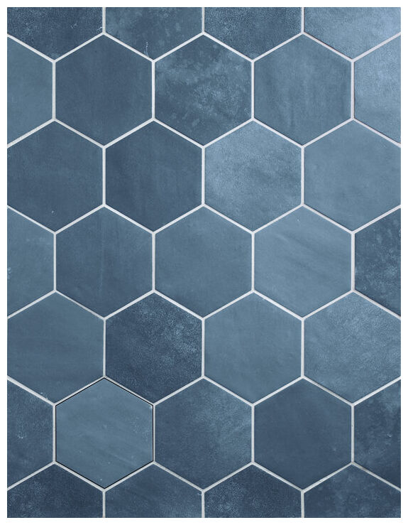 carmen ceramic art off dark blue hexa gres matt 10x11 - zdjęcie nr: 2