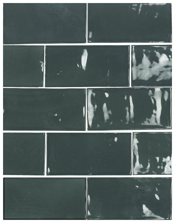 carmen ceramic art power victorian green gloss płytka ścienna 6.2x12.5 - zdjęcie nr: 2