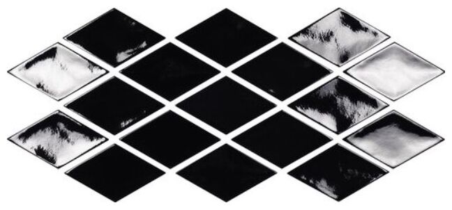 carmen ceramic art trip night crackled płytka ścienna 9.8x16.8 - zdjęcie główne