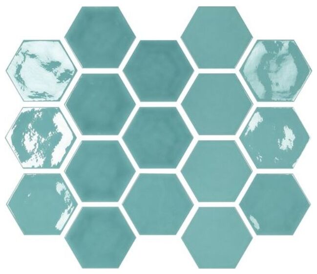 carmen ceramic art kisses acqua płytka ścienna 12x13.8 - zdjęcie główne