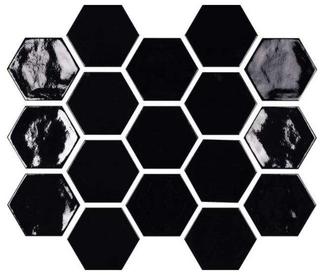 carmen ceramic art dawn night crackled płytka ścienna 12x13.8 - zdjęcie główne