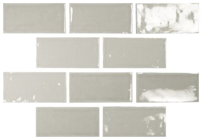 carmen ceramic art moments smoke crackled płytka ścienna 6.5x13 - zdjęcie główne