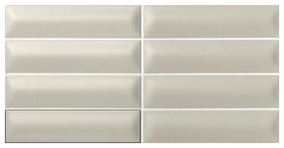 carmen ceramic art three-d grey płytka ścienna 5x20 - zdjęcie nr: 2