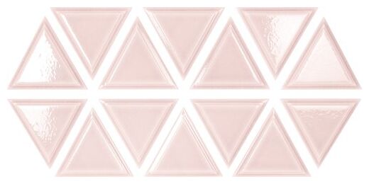 carmen ceramic art foster pink crackled płytka ścienna 11x13 - zdjęcie główne