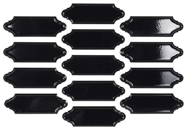 carmen ceramic art mecox night crackled płytka ścienna 5x15 - zdjęcie główne