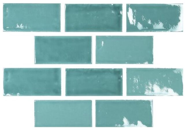 carmen ceramic art moments acqua crackled płytka ścienna 6.5x13 - zdjęcie główne