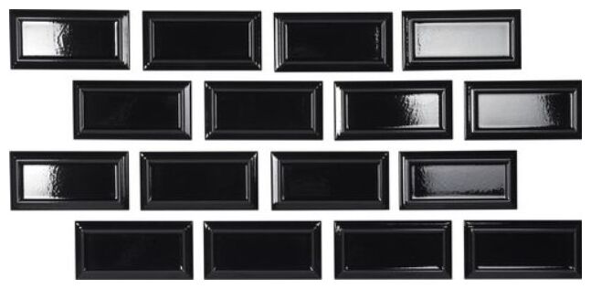 carmen ceramic art orient night crackled płytka ścienna 6.5x13 - zdjęcie główne