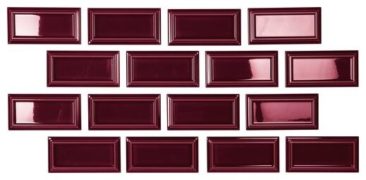 carmen ceramic art tiana cherry płytka ścienna 6.5x13 - zdjęcie główne