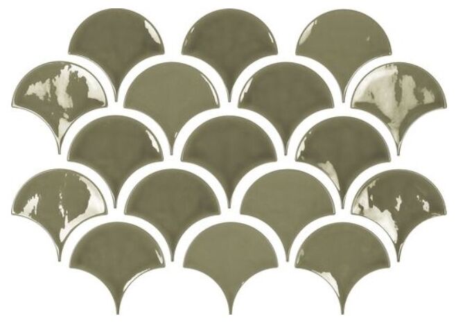 carmen ceramic art smiles victorian green płytka ścienna 12x12.5 - zdjęcie główne