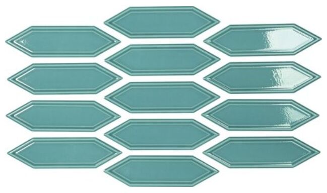 carmen ceramic art cooper acqua crackled płytka ścienna 5x18 - zdjęcie główne