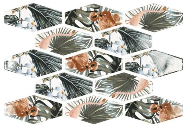 carmen ceramic art curazao white mix płytka ścienna 10x20 - zdjęcie główne