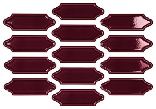 carmen ceramic art mecox cherry crackled płytka ścienna 5x15 - zdjęcie główne