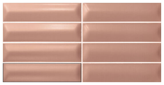 carmen ceramic art three-d terracota płytka ścienna 5x20 - zdjęcie nr: 2