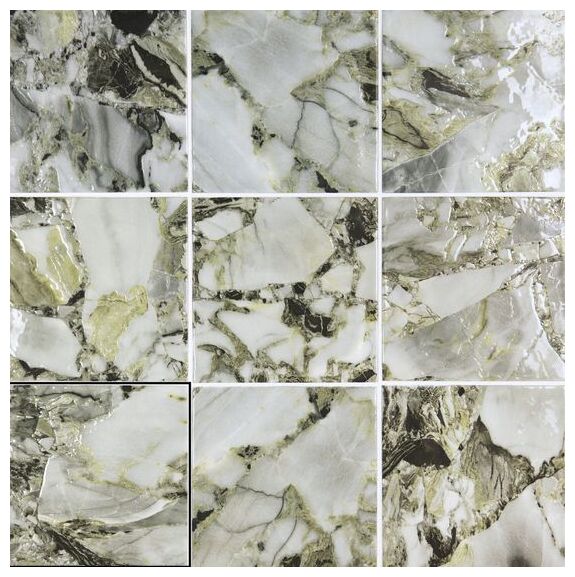 Carmen Ceramic ART ICE Green gres 15x15 - mały błyszczący gres hiszpański - zdjęcie nr: 2
