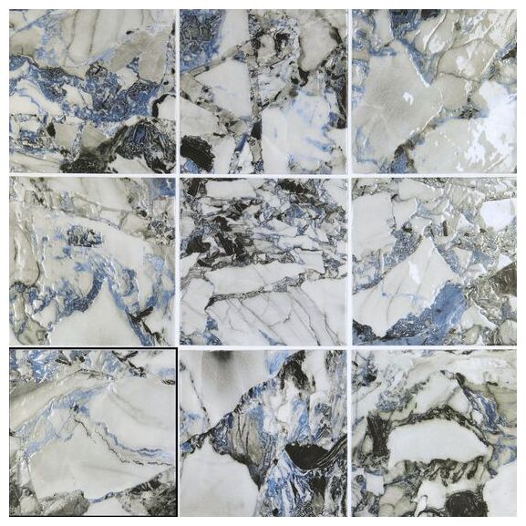 Carmen Ceramic ART ICE Sapphire gres 15x15 - mały błyszczący gres hiszpański - zdjęcie nr: 2