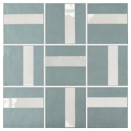 carmen ceramic art nelly aqua sea gres 15x15 - zdjęcie nr: 2