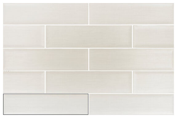 Matowa płytka ścienna Roxy Bone w odcieniu kości słoniowej o wymiarach 10x40 cm - zdjęcie nr: 2