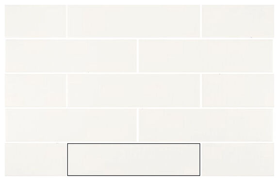 carmen ceramic art smooth white płytka ścienna 6.3x25 - zdjęcie nr: 2