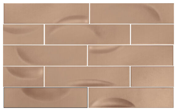 carmen ceramic art loop terracota płytka ścienna 6.3x25 - zdjęcie nr: 2