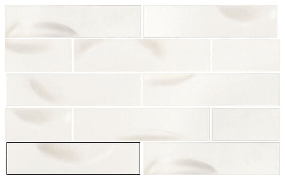 carmen ceramic art loop white płytka ścienna 6.3x25 - zdjęcie nr: 2