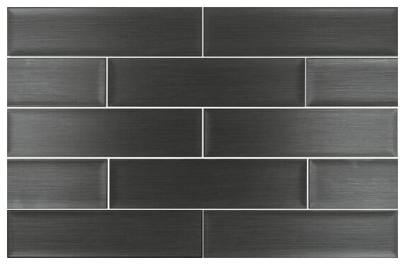 Matowa czarna płytka Roxy Night 10x40 z delikatną fakturą i nowoczesnym wykończeniem - zdjęcie nr: 2